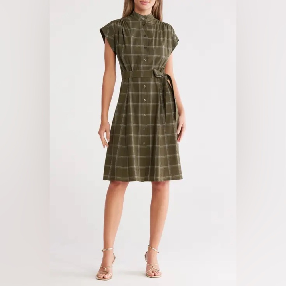 Calvin Klein plaid dress